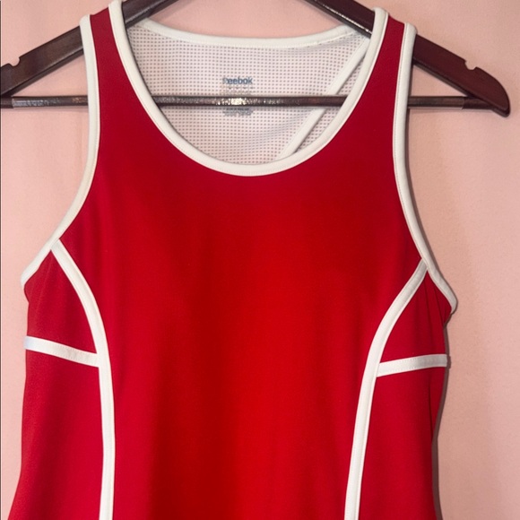 Reebok Red Tennis Dress With Built In Bra - Picture 6 of 7